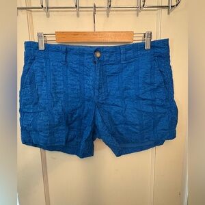 Old Navy Textured Blue Women's Bermudas